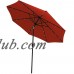 Sunnydaze 9 Foot Solar Powered LED Aluminum Patio Umbrella with Tilt & Crank, Red   567147451